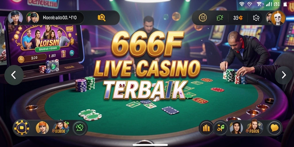 Screenshot gameplay live casino di 666F yang seru dan interaktif.