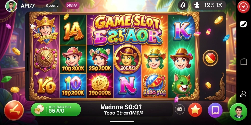 Tampilan gameplay yang memikat dari API77 dengan fitur Slot yang menarik.