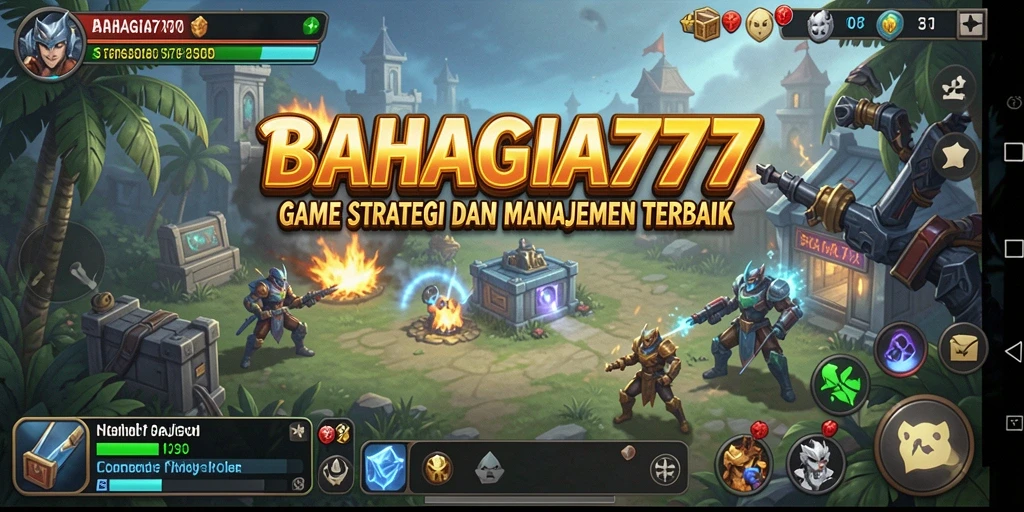 Tampilan aksi seru dalam gameplay BAHAGIA777.
