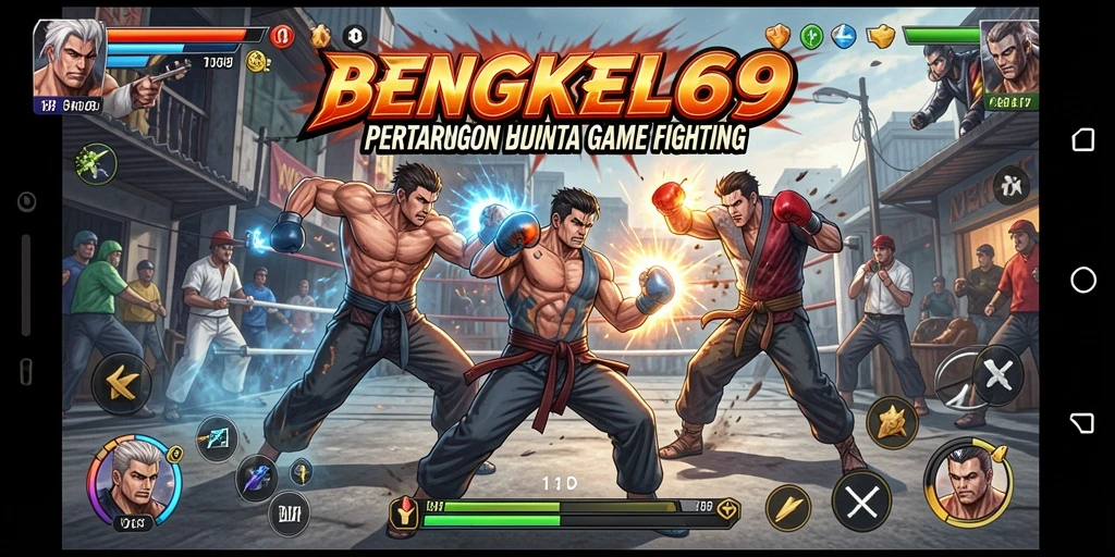 Tampilan gameplay BENGKEL69 yang epik dan penuh aksi.