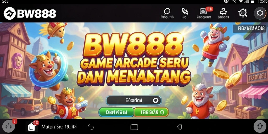 Tampilan seru dari gameplay BW888 dengan tantangan arcade.