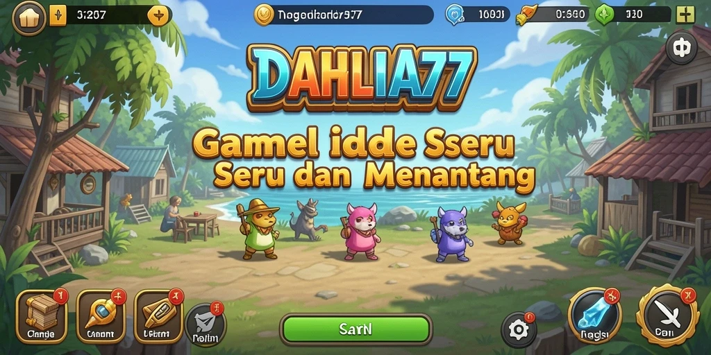 Tampilan screenshot DAHLIA77 menampilkan kebun bunga yang indah dan menggembirakan.