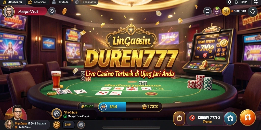 Tampilan gameplay Live Casino yang memukau dan interaktif.