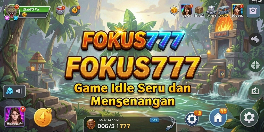 Tampilan gameplay FOKUS777 menyoroti elemen Idle yang menarik.