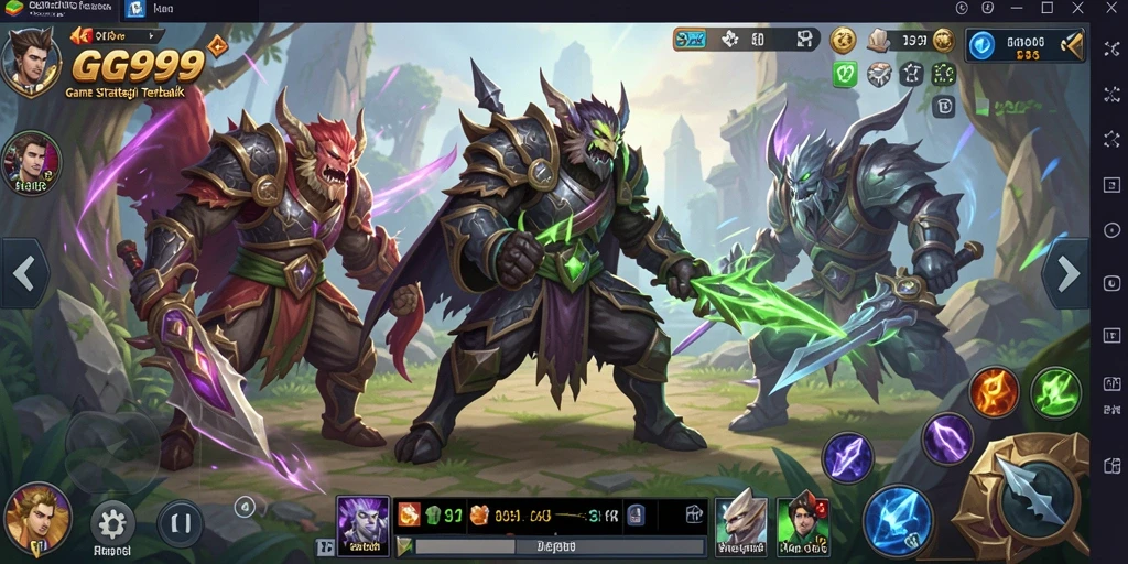 Tampilan menarik dari gameplay strategi GG999 dengan pertempuran seru.