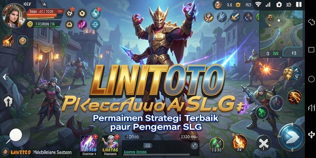 Tangkapan layar gameplay LINITOTO yang menampilkan strategi pertempuran yang intens.