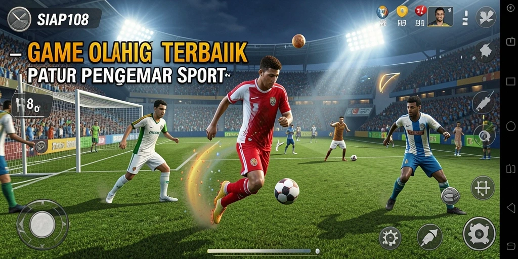 Tangkapan layar SIAP108 menunjukkan action seru gameplay olahraga.