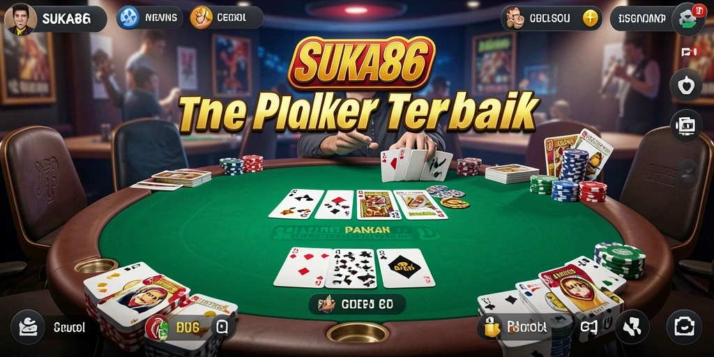 Tampilan gameplay Poker yang seru dan menantang di SUKA86.