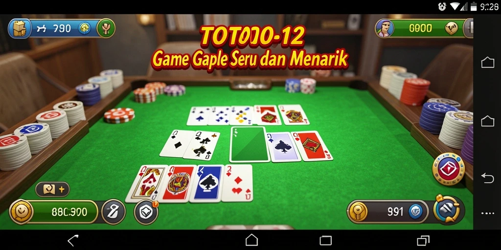 Tampilan gameplay seru dari TOTO12 dengan pemain aktif.