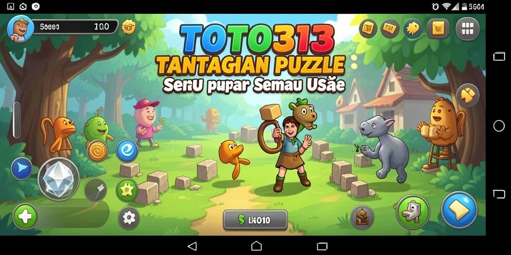 Tampilan gameplay seru TOTO313 dengan berbagai puzzle menantang.