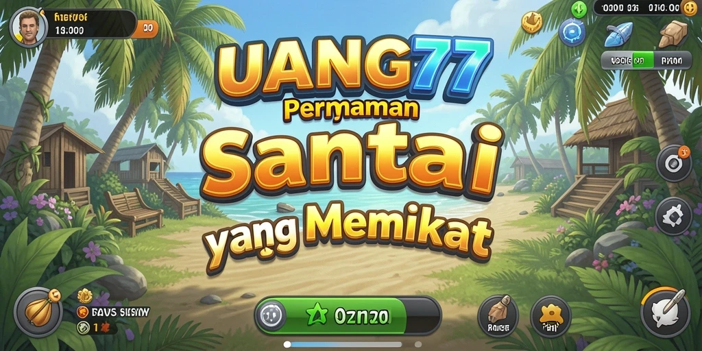 Tampilan gameplay UANG77 yang seru dan penuh warna.