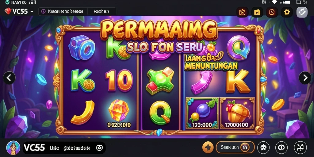 Gameplay Slot VC55 yang mengasyikkan dan penuh warna.