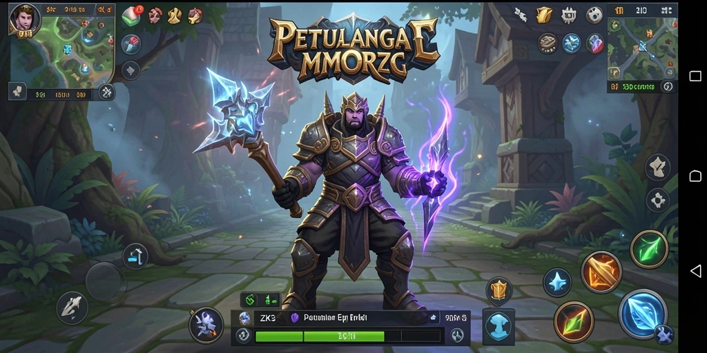 Screenshot menunjukkan karakter utama dalam pertempuran epik di ZK3.